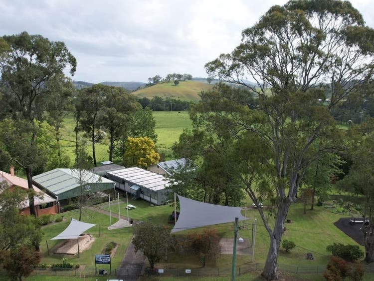 Birds eye view of Stroud Road Public School